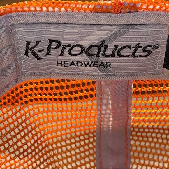 KUBOTA WINCHESTER EQUIPMENT COMPANY ORANGE GREY TRUCKER HAT - Picture 5 of 6